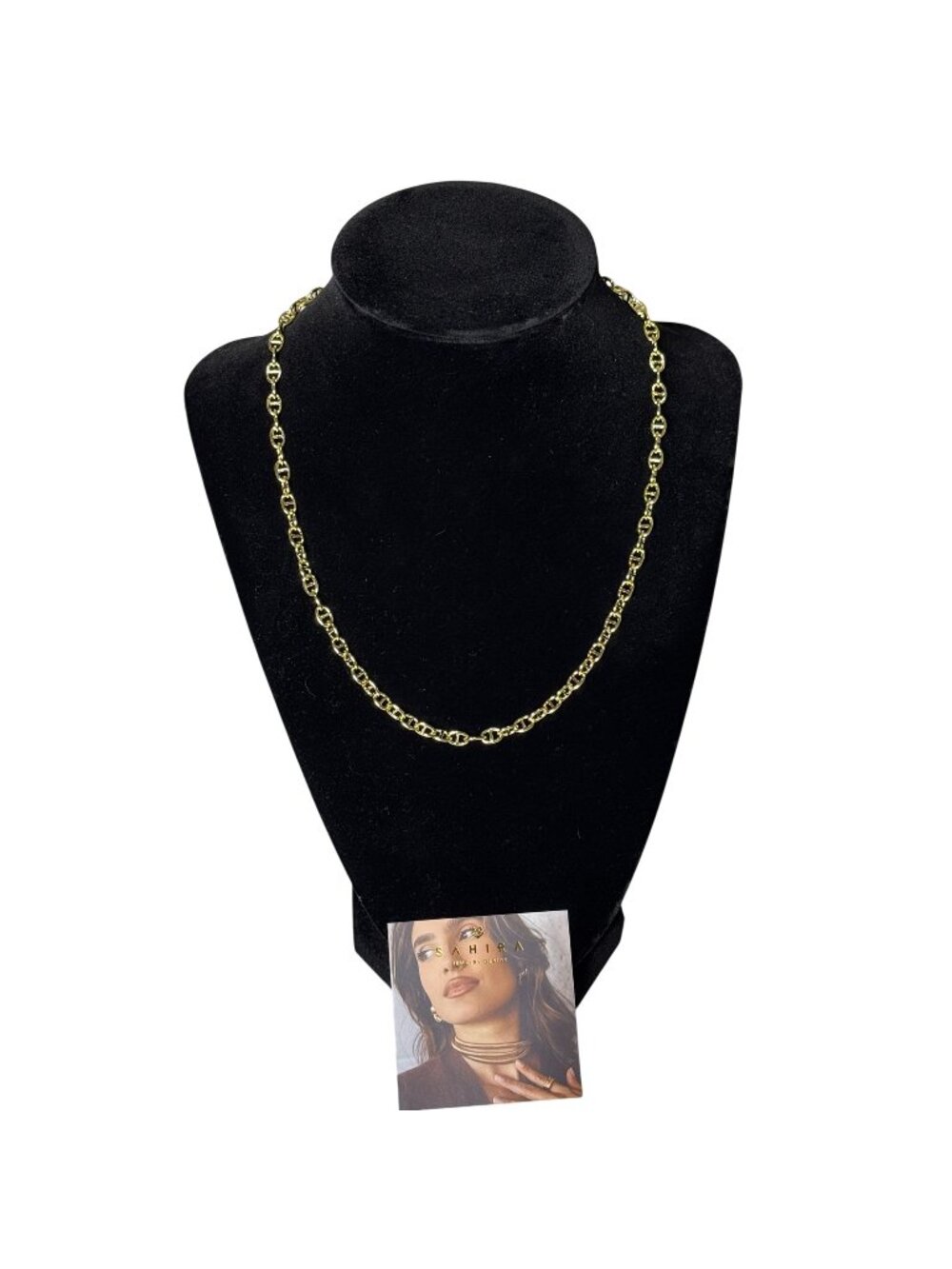 Sahira Taylor Toggle Chain Gold-Plated Necklace - Water & Tarnish Resistant